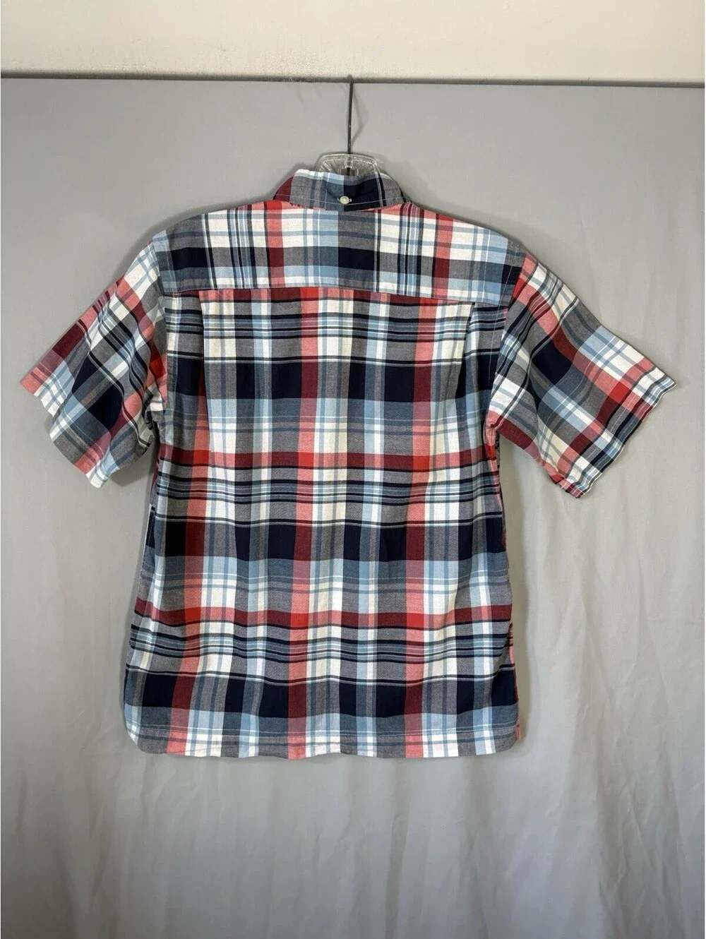 Polo Ralph Lauren Boys M 10-12 Plaid Button Down Shirt Short Sleeve Cotton